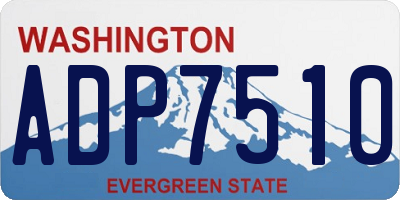WA license plate ADP7510