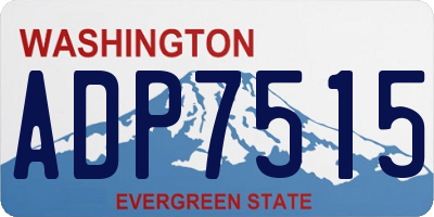 WA license plate ADP7515