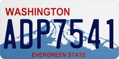 WA license plate ADP7541