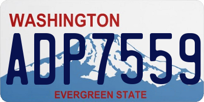 WA license plate ADP7559
