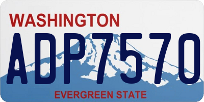 WA license plate ADP7570