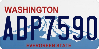 WA license plate ADP7590