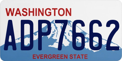 WA license plate ADP7662