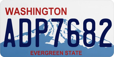 WA license plate ADP7682