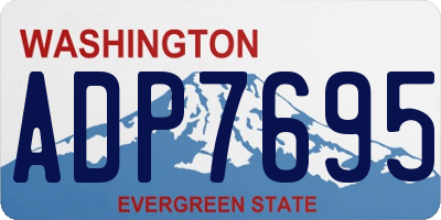 WA license plate ADP7695