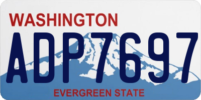 WA license plate ADP7697
