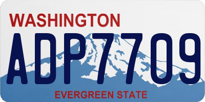 WA license plate ADP7709