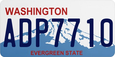 WA license plate ADP7710