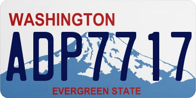 WA license plate ADP7717