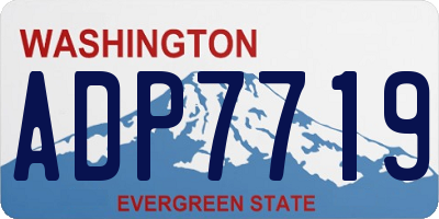 WA license plate ADP7719
