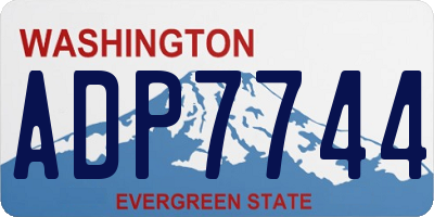 WA license plate ADP7744