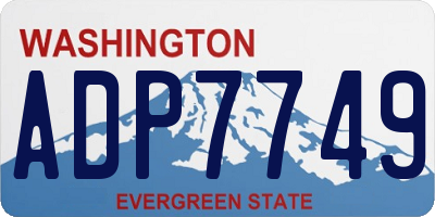 WA license plate ADP7749