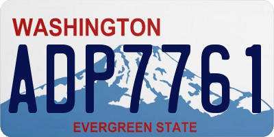 WA license plate ADP7761