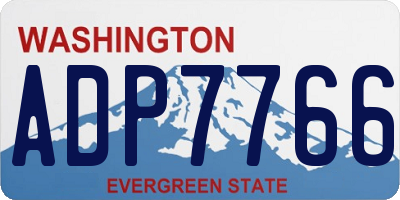 WA license plate ADP7766