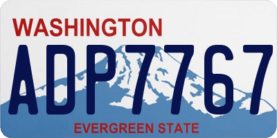 WA license plate ADP7767