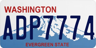 WA license plate ADP7774