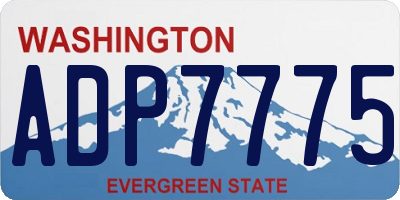 WA license plate ADP7775