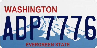 WA license plate ADP7776