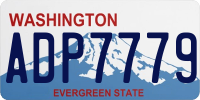 WA license plate ADP7779