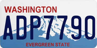WA license plate ADP7790