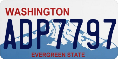 WA license plate ADP7797