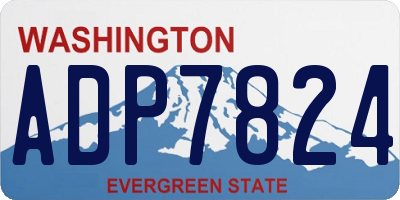 WA license plate ADP7824