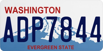 WA license plate ADP7844