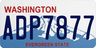 WA license plate ADP7877
