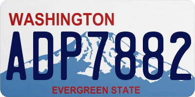 WA license plate ADP7882