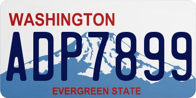 WA license plate ADP7899