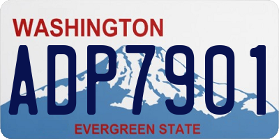 WA license plate ADP7901