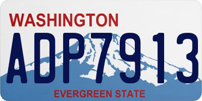 WA license plate ADP7913