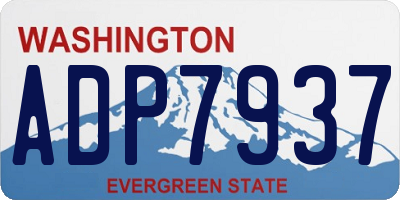 WA license plate ADP7937
