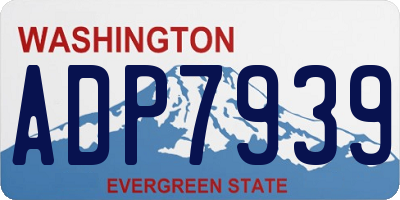 WA license plate ADP7939