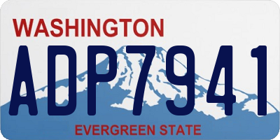 WA license plate ADP7941