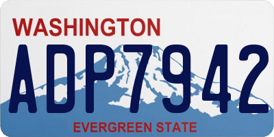 WA license plate ADP7942