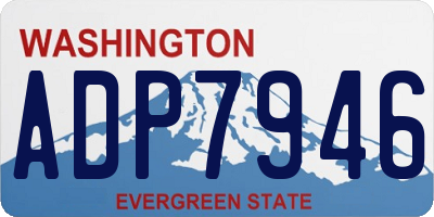 WA license plate ADP7946