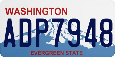 WA license plate ADP7948