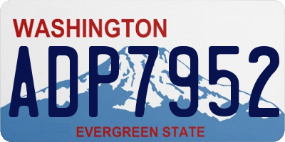 WA license plate ADP7952