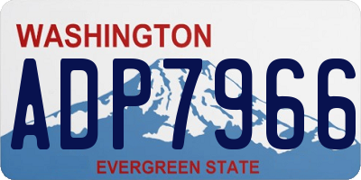 WA license plate ADP7966