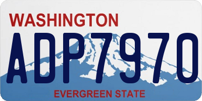 WA license plate ADP7970