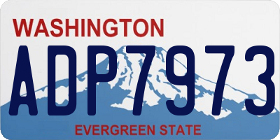 WA license plate ADP7973