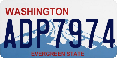 WA license plate ADP7974