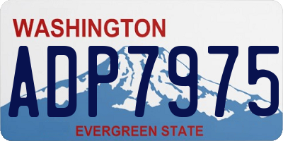WA license plate ADP7975