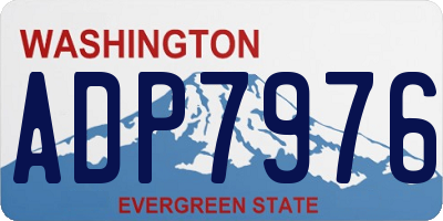 WA license plate ADP7976