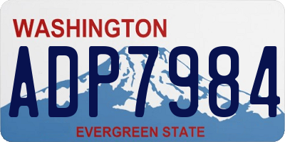 WA license plate ADP7984
