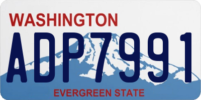 WA license plate ADP7991
