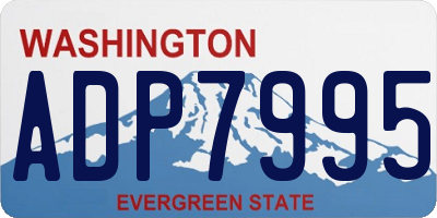 WA license plate ADP7995