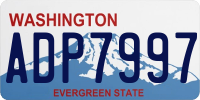 WA license plate ADP7997