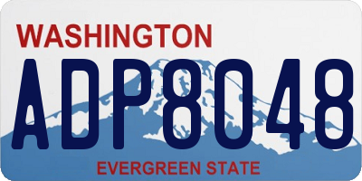 WA license plate ADP8048